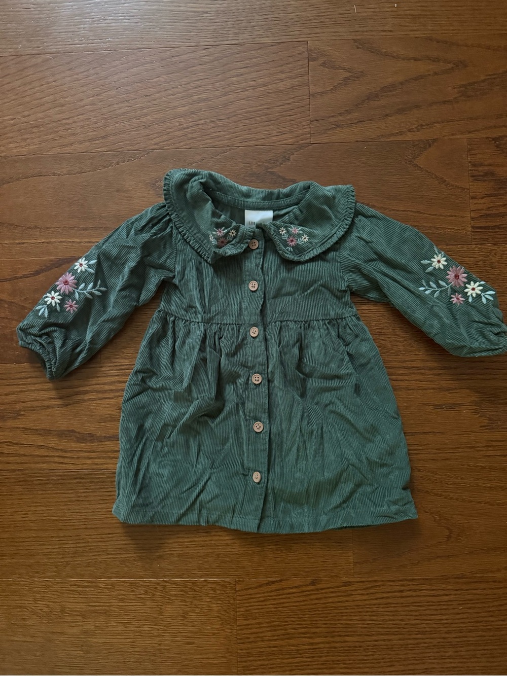 Little Co. by Lauren Conrad Green Corduroy Dress in size 9 months